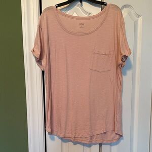 a.n.a Women's Light Pink Short Sleeve Tee